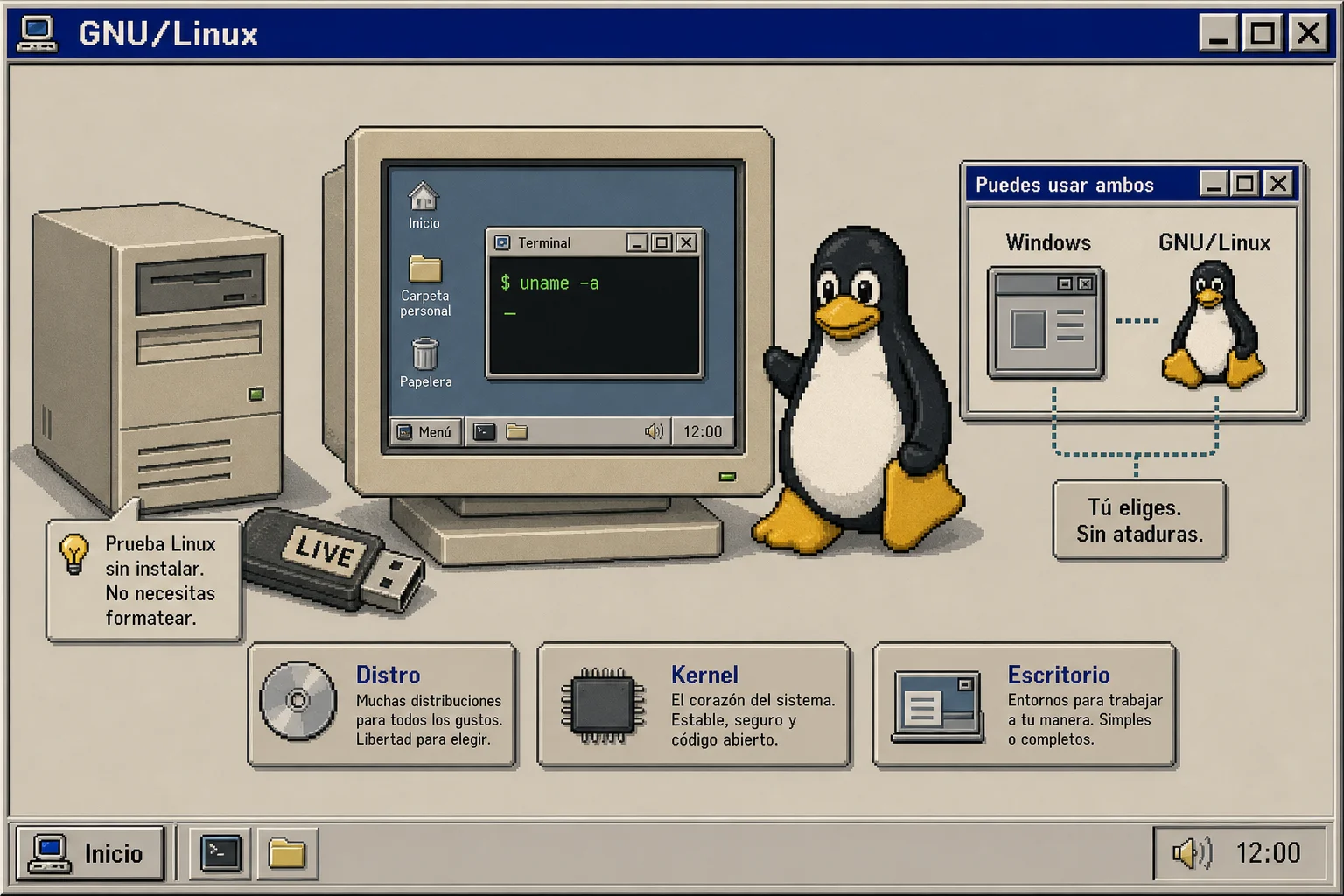 ¿Qué es GNU/Linux? Guía para quien viene de Windows
